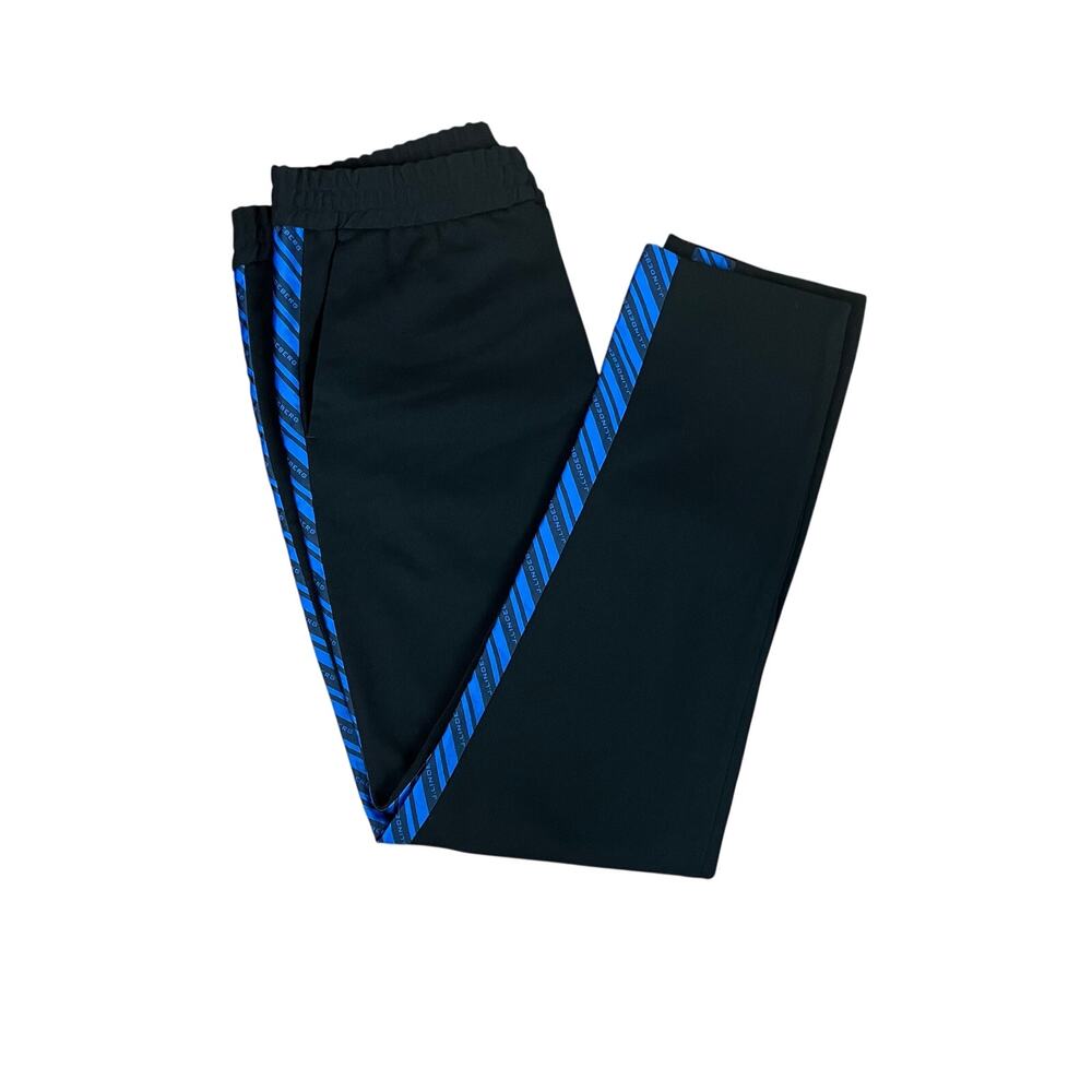 J. Lindeberg Men's Sasha DS Jersey Twill Black Blue Pants Size 54 US XL